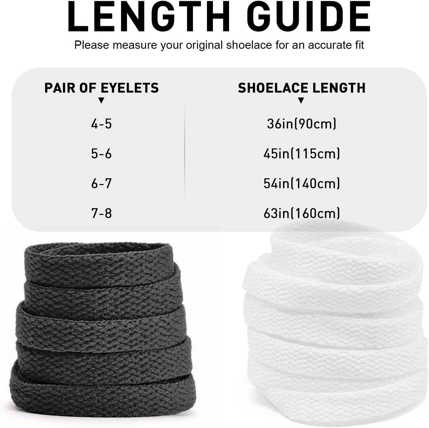 Flat Athletic Shoelaces for Air Force 1, with 1 Pair Shoe Lace Mental Tag Charms for AF1 Sneaker