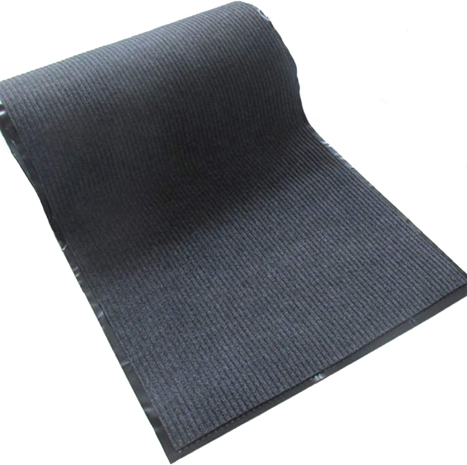 RZMY Commercial Grade Door Floor Mat 3' x 10'Heavy Duty Tough Entry Collection Slip Skid Entrance Mat with Rubber Backing and Easy to Clean Indoor Outdoor Rug Grey