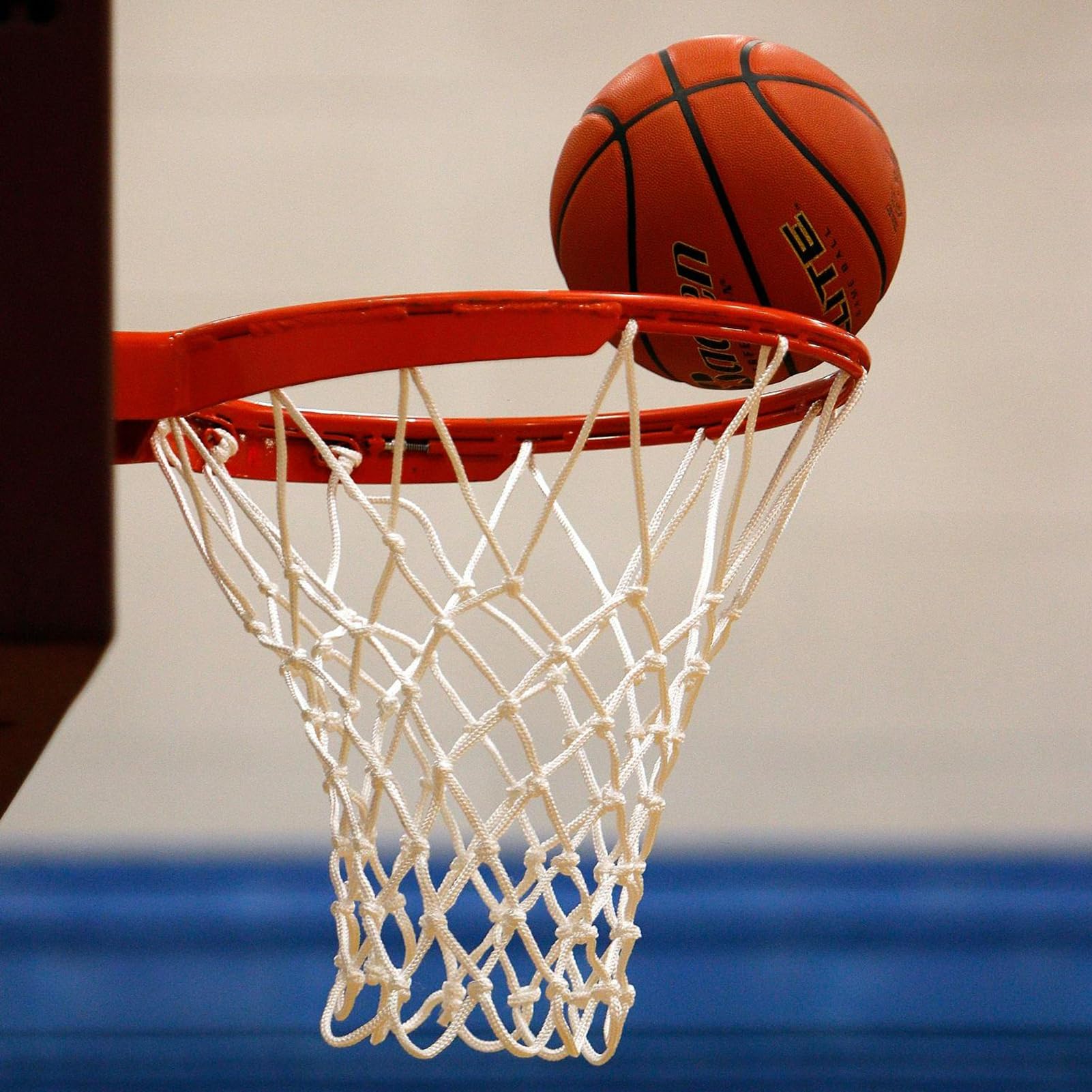 2 juegos de red de nailon de repuesto para baloncesto con 12 agujeros estándar para canasta de baloncesto para entrenamiento al aire libre