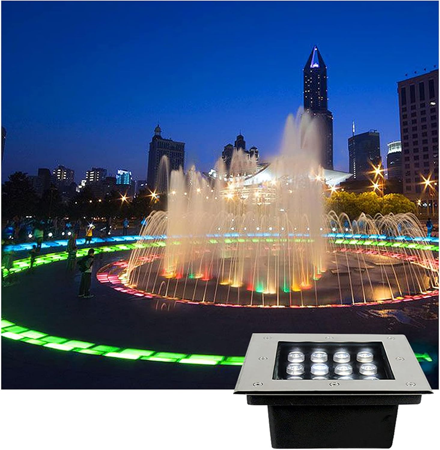 LED Garden Buried Light,Outdoor Underground Light Waterproof Embedded In Ground Lights for Corridor Aisle Lights Stair Step Light