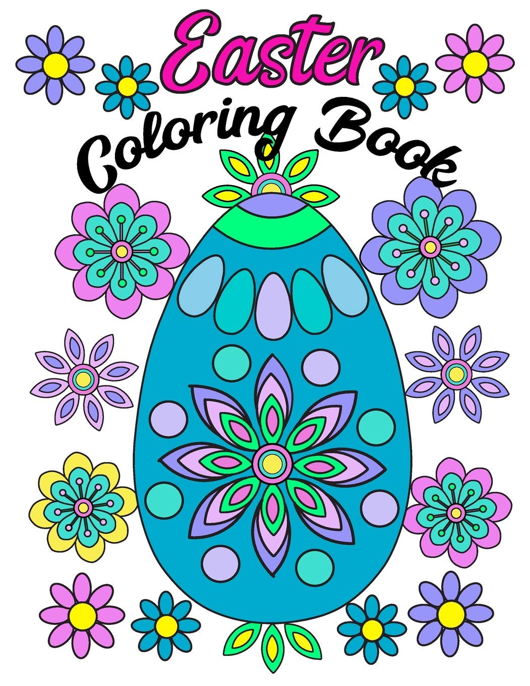 Amazon.com: Easter Coloring Book: Large Print Adult Coloring Book with ...