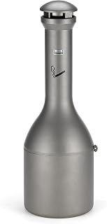 Rubbermaid Commercial Products Infinity Metal Smoker's Pole, Silver, Round for Cigarette Disposal, Outdoor Ashtray For Bars/Restaurants/Offices/Malls