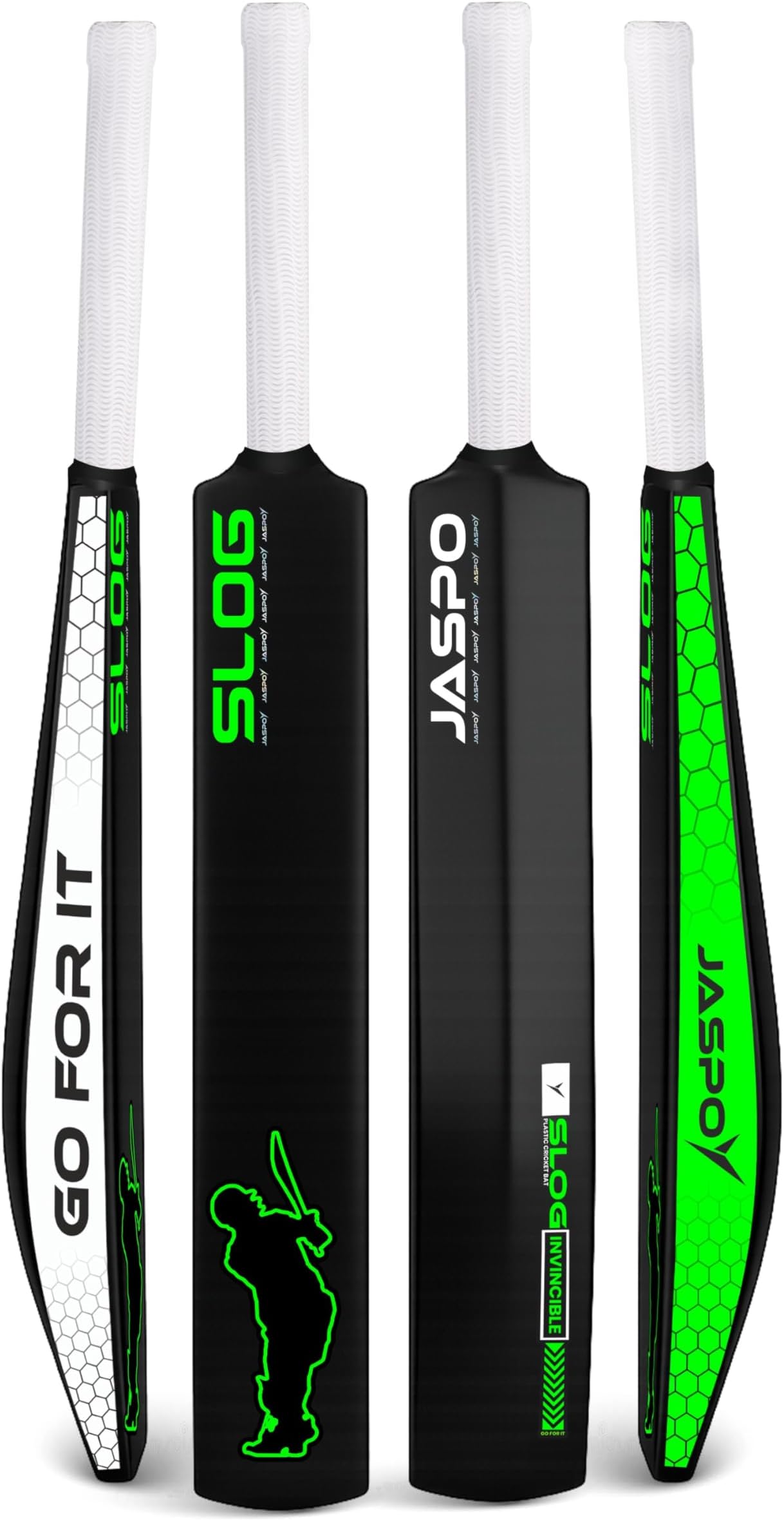 Jaspo Slog Plastic Tennis Cricket Bat Full Size Bat (34 X 4.5 Inch) for All Age Group (Slog Cricket Bat)
