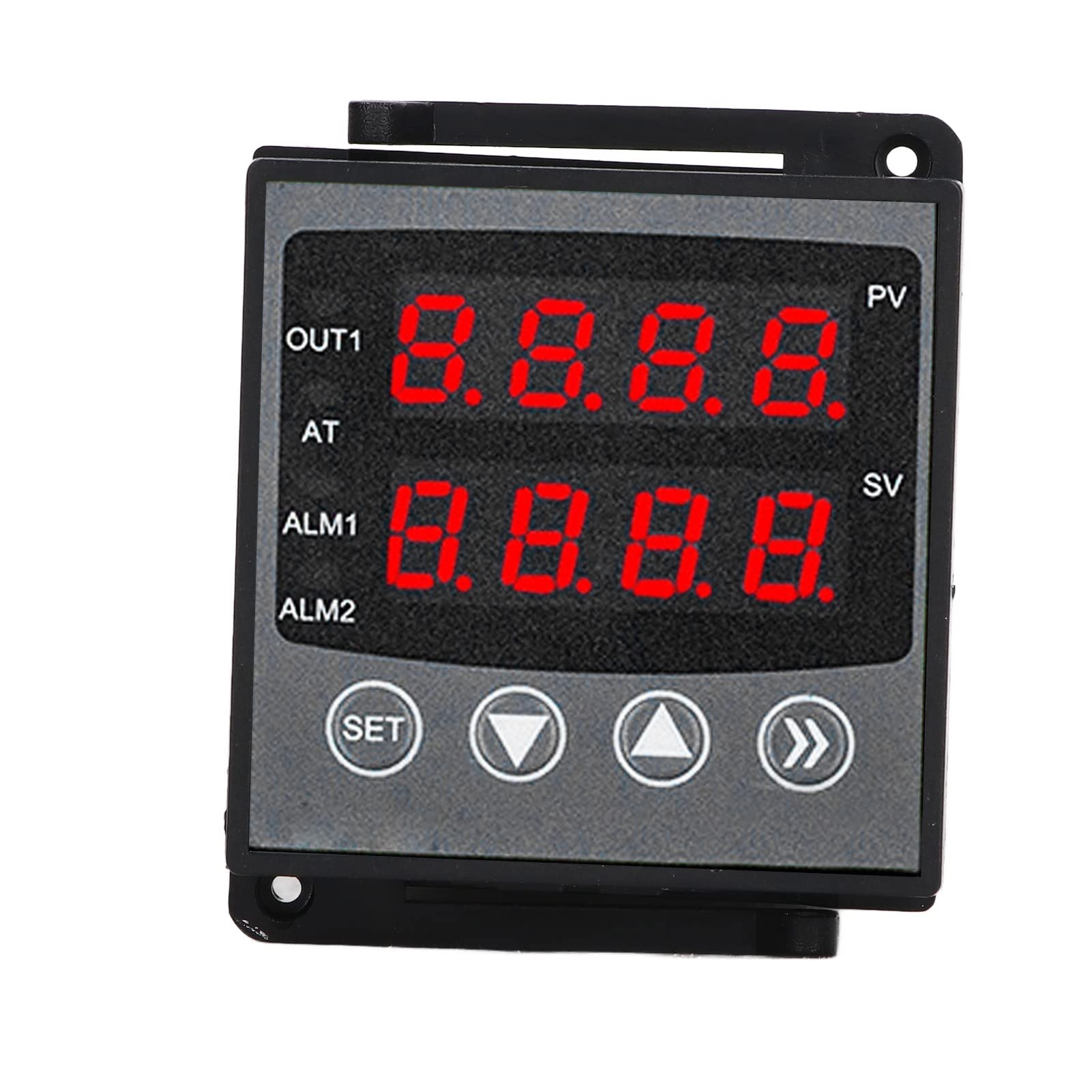 Controlador de temperatura digital con control PID y pantalla dual - Termostato de 24 V CC que admite programa de 32 segmentos Múltiples entradas de sensores y modos de alarma