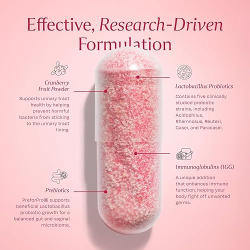 Miniatura 4 de BOND Probióticos vaginales 4 en 1 para mujeres para flora vaginal, control de olores, levadura y equilibrio de pH para mujeres, fórmula diaria de