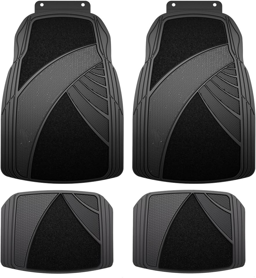 Armor All 79957 2-Piece Black Rubber Value Floor Mat