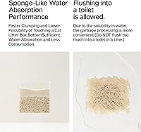 Vista 8 de pidan Arena para gatos de tofu con análisis de sangre oculta, aglutinante, desechable, ultra absorbente y de secado rápido, arena de ingredientes