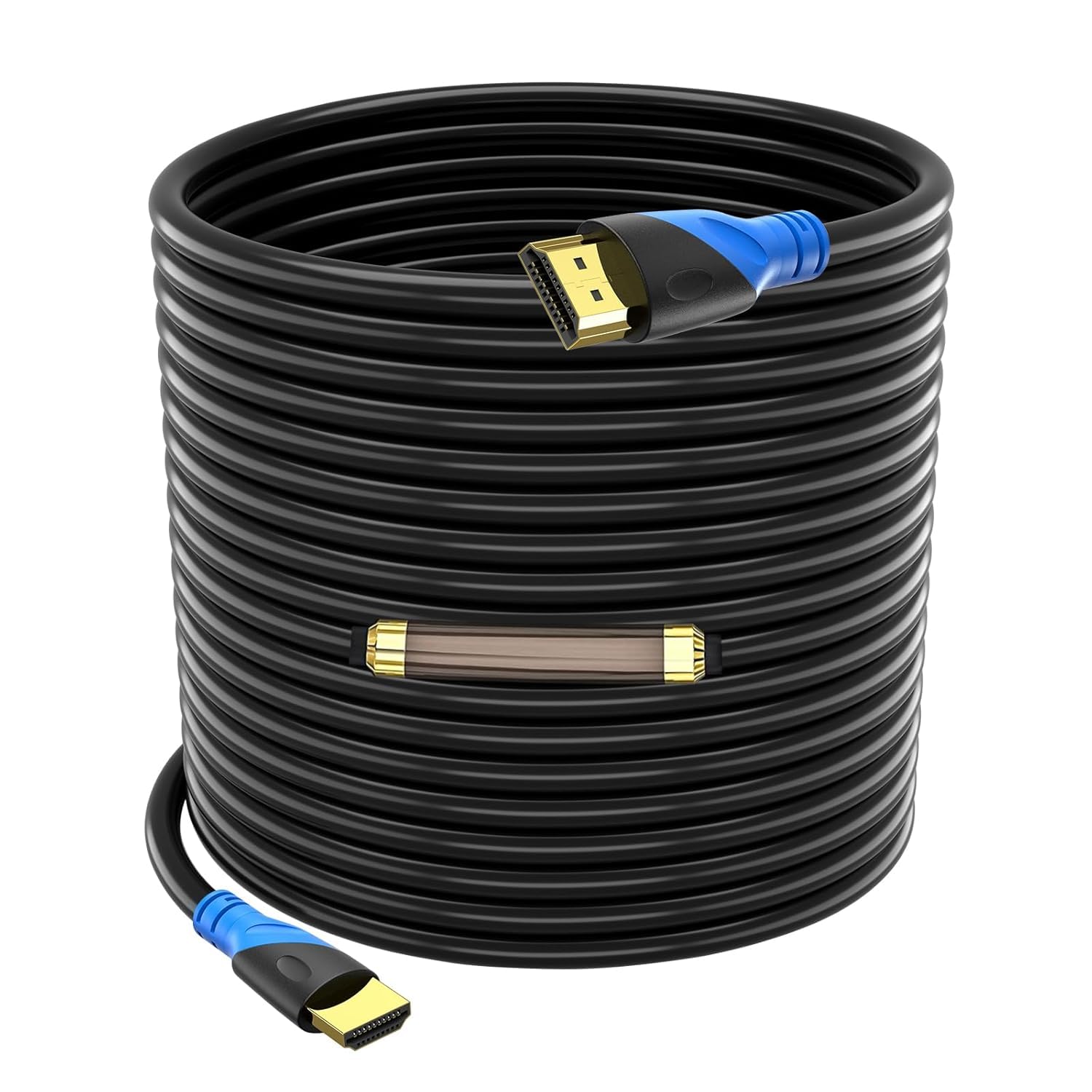 Rommisie Cavo HDMI 4K/60HZ 25m (HDMI 2.0, 18 Gbps) Connettori Placcati Oro Ad Alta Velocità, Ethernet Audio Return, Compatibile 3D Con Laptop PS3 PC HDTV Proiettore