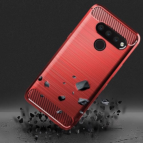 Miniatura 8 de Asuwish Funda de teléfono para LG V50 ThinQ con protector de pantalla de vidrio templado y accesorios de celda delgada y suave de goma de silicona