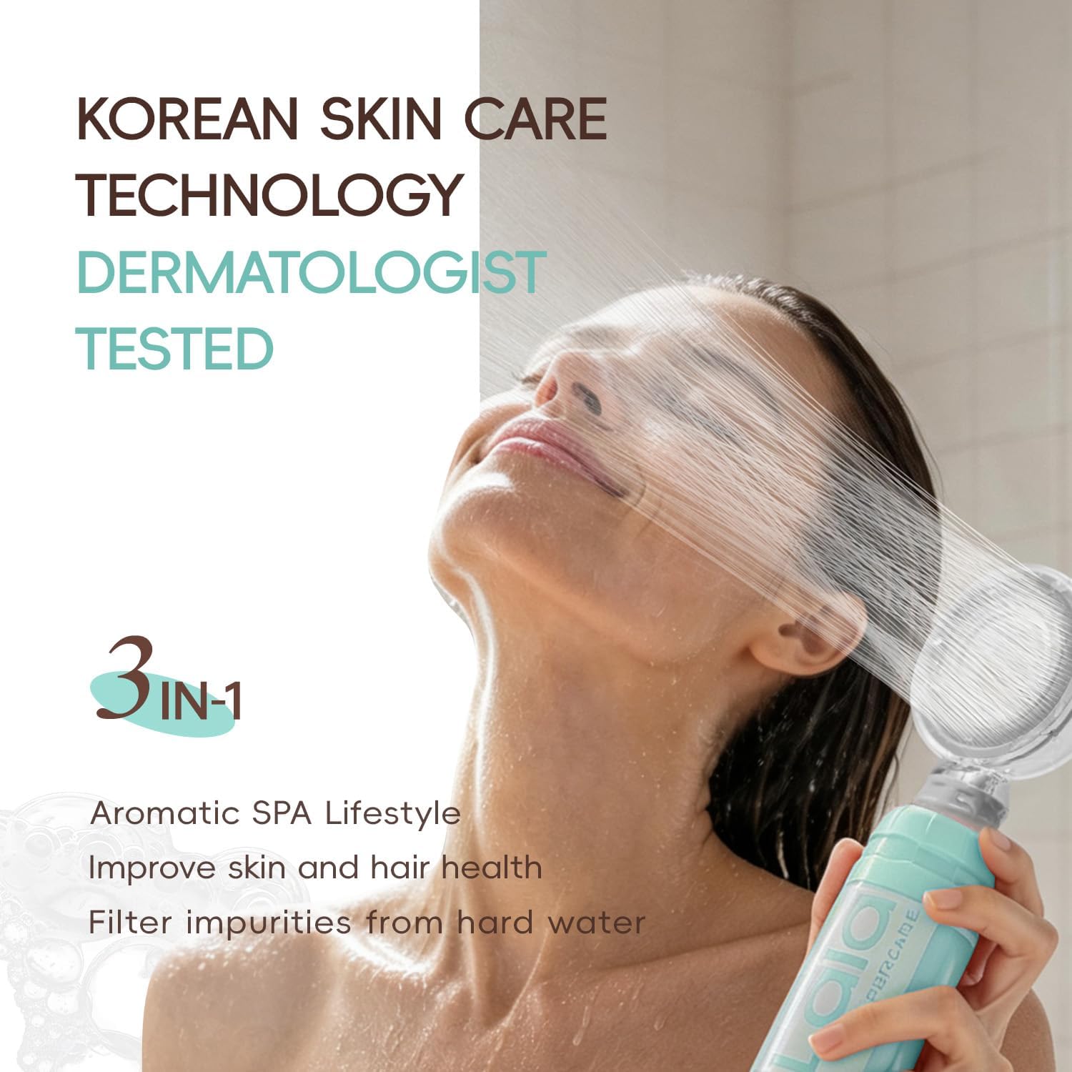 Aromatherapy Shower Head with Filter + Extra Replacement Filter Cartridge Combo Set image 3
