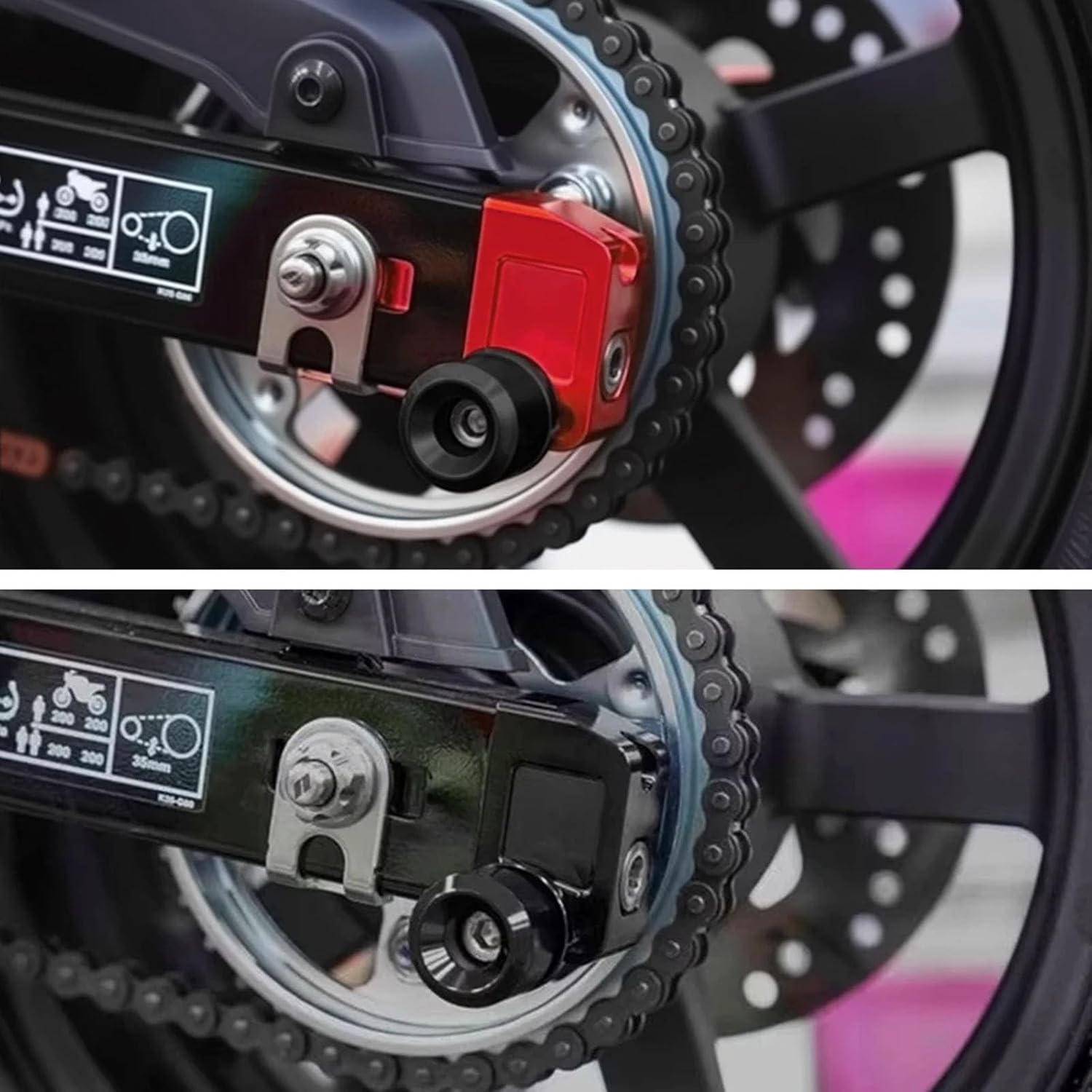 For 2025 DAX125 MSX125 GROM 125 MSX125SF CHAIN ADJUSTER Cotton Reels 2022 2023 2024 accessories dax125 msx125 grom 125 msx125sf (black)