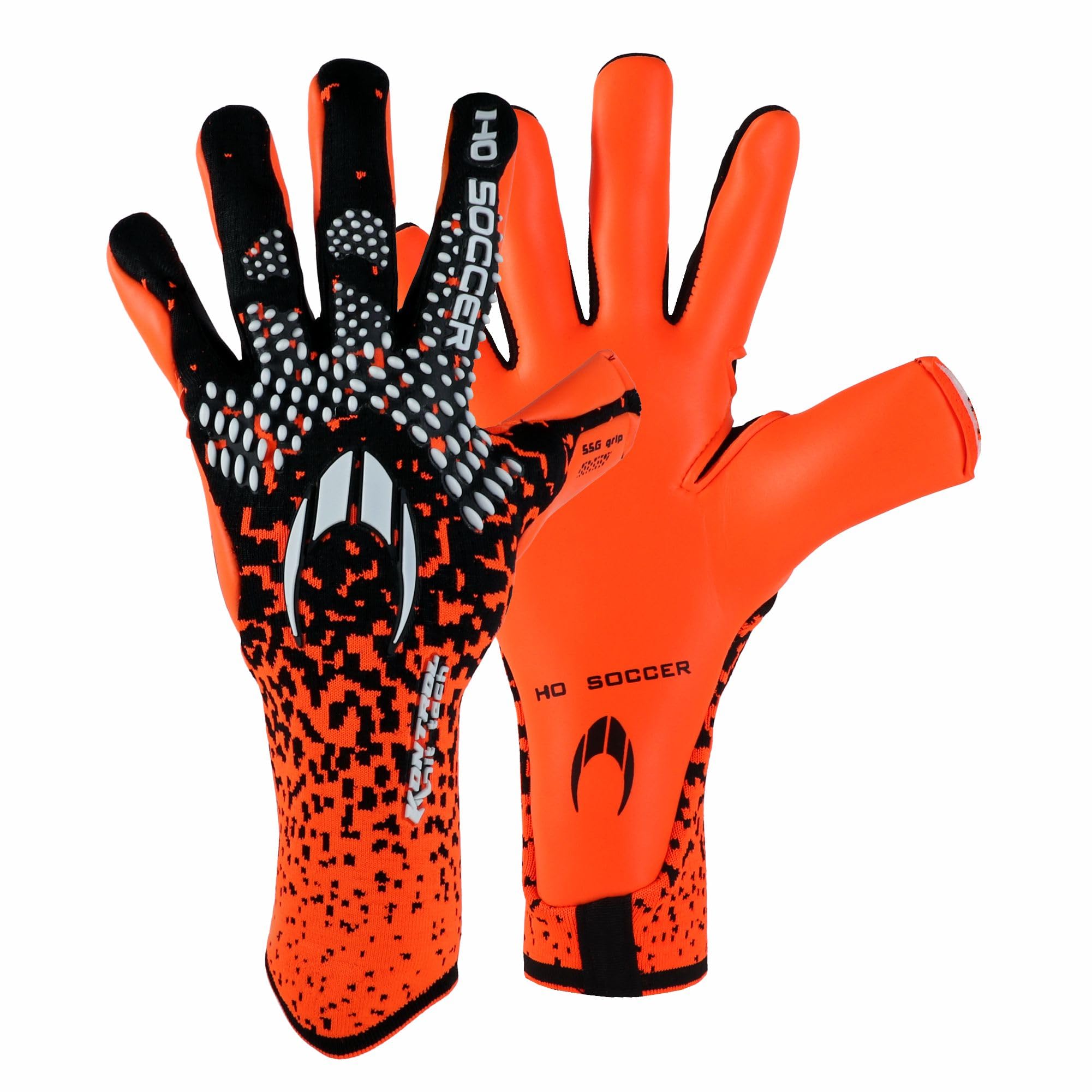 HO Soccer SSG Kontrol Knit Tech Orange Alert, Guanti Portiere Unisex Adulto