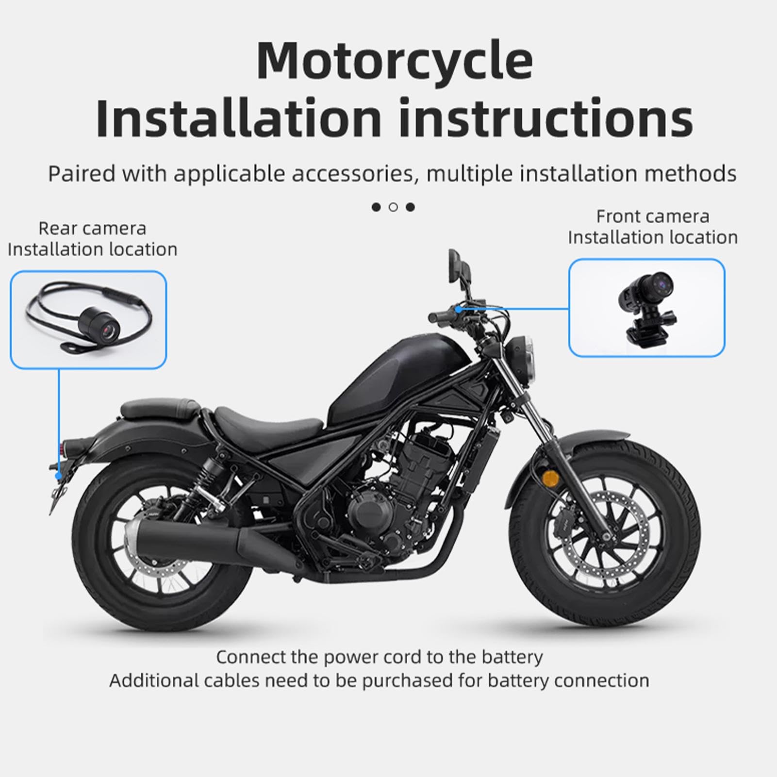 Rejestrator wideo rowerze, kamera kierownicy, kamera sportowa 1080p, WiFi | wodoodporna kamera rowerowa, przeno?ny rejestrator rowerowy, kamera sportowa motocyklowa, rejestrator wideo
