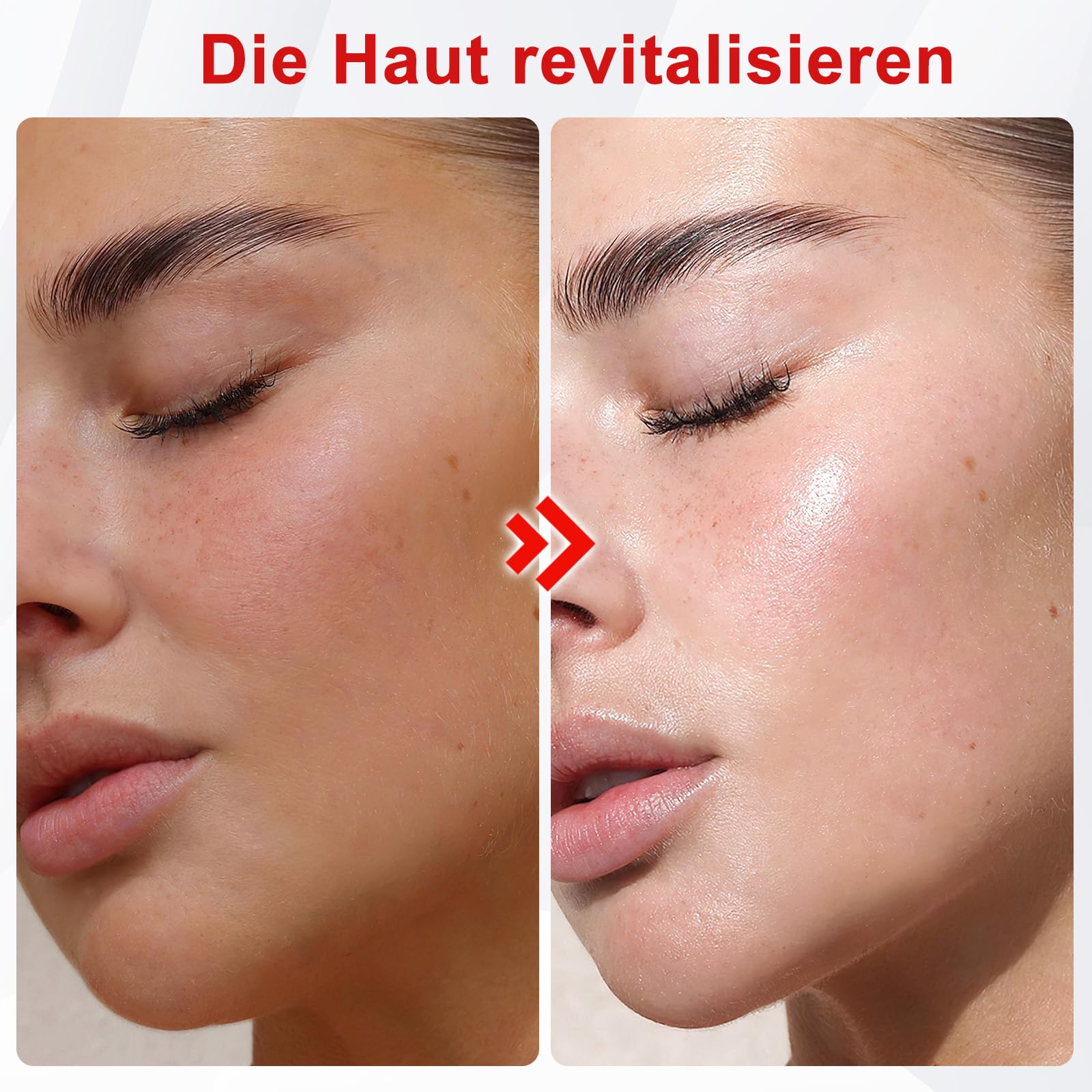 Dual-chip-Rotlicht-Beauty-Panel, 660 & 850 Rotlicht, 70 LED-Beauty-Lichter, Mit Timer Und Ständer, Geeignet Für Gesichtsbehandlungen (Das Licht Erzeugt Keine Wärme)