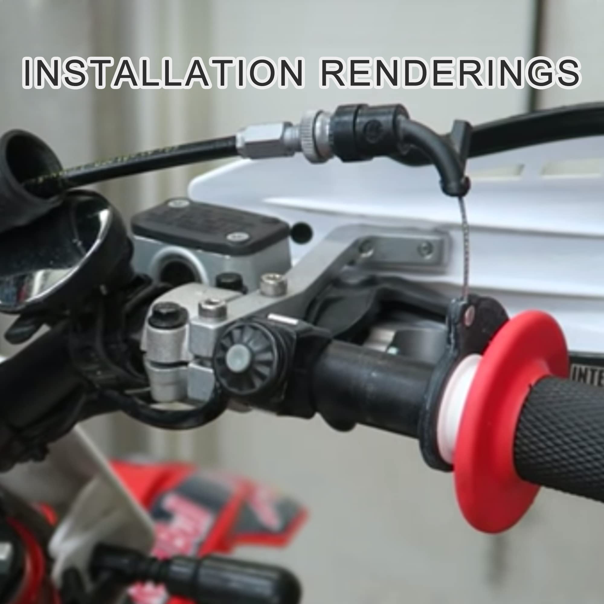 Cavo Acceleratore A Gomito Curvo Da 42 Pollici Per Motori 110cc 125cc 150cc &ndash; Dirt Pit Bike E Chopper