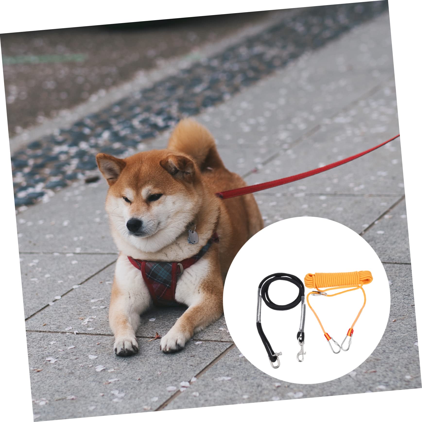 Kisangel Cables para Acampar Perros Cadena Resistente para Perros De Nylon Accesorio para para Camping Mascotas Cable para Cachorros De Metros