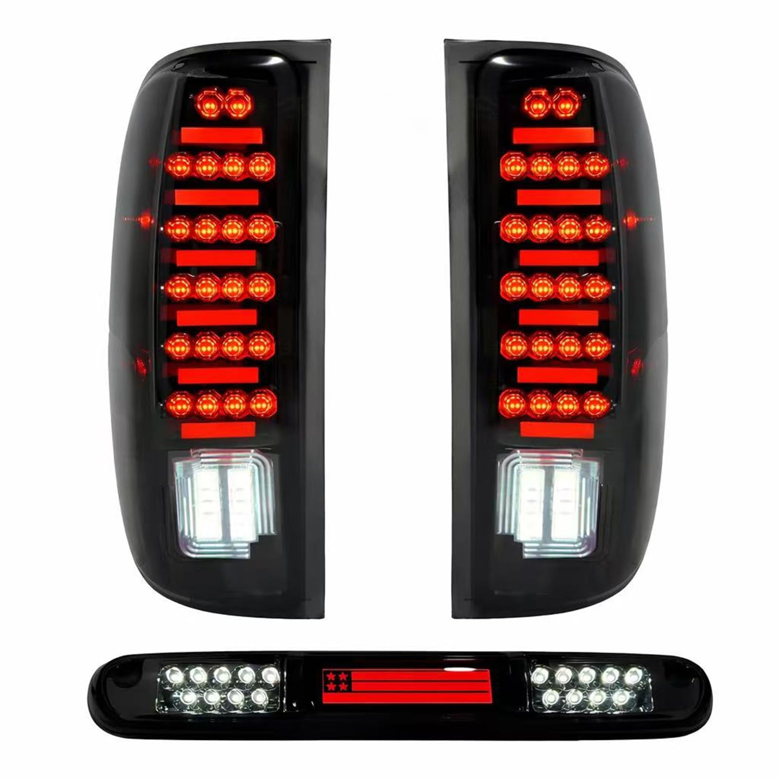 Photo 1 of Suiwtaa all-in-one LED Tail Light +3rd Brake Light for 2007-2013 Chevy Silverado 1500, 2007-2014 Silverado 2500 HD & 3500 HD, 2008-2014 GMC Sierra 3500 HD