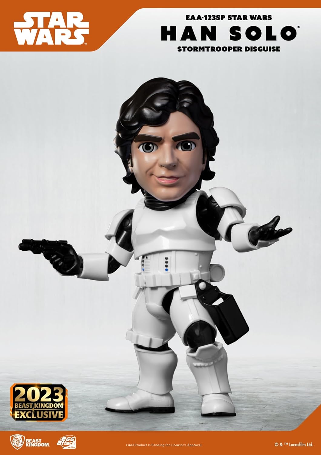 Star Wars: Han Solo (Stormtrooper Disguise) EAA-123SP San Diego 2023 Egg Attack Action Figure