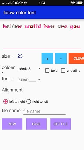 lidow color font