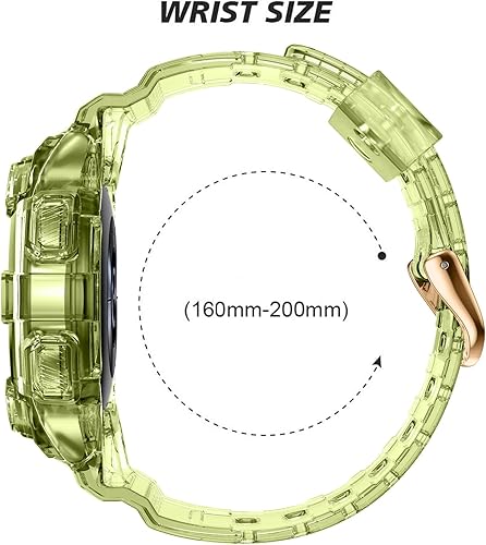 Miniatura 7 de NotoCity Correas para Galaxy Watch 4 Galaxy Watch 5 Watch 6 de 1.575 pulgadas, correa transparente con funda protectora de repuesto para Galaxy