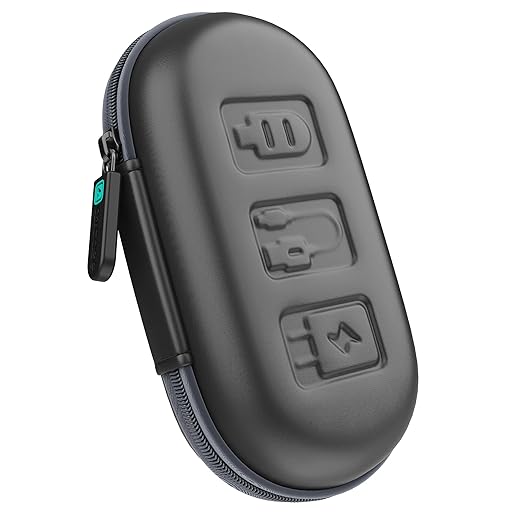 AirCase Earphone Carrying Case with Shockproof EVA Foam, Hard Shell, Compact & Lightweight, Mesh Pocket, Zipper Travel Organizer Pouch for Earbuds, Flash Drives, SD Cards, Cables (Grey Zip)