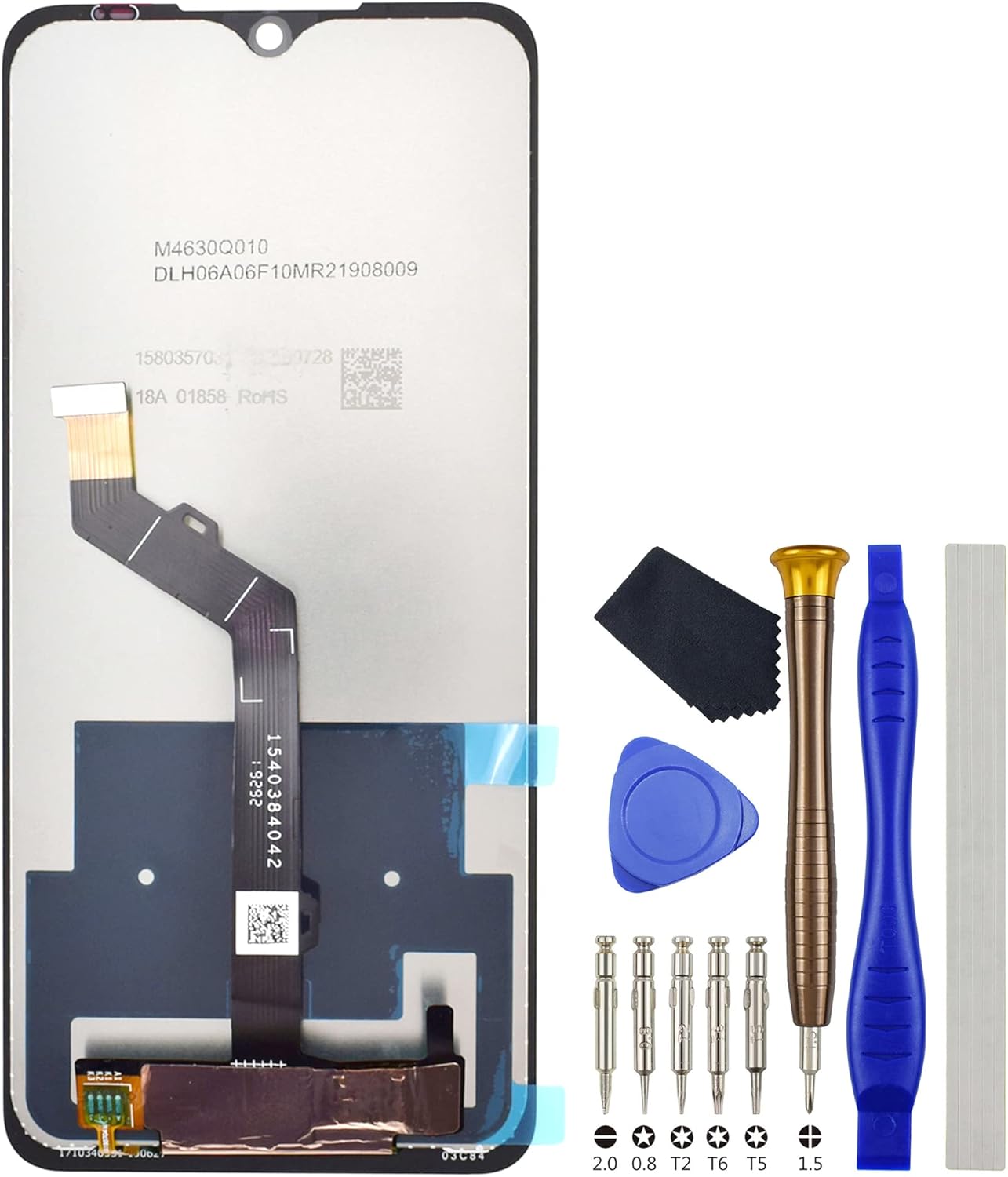 LCD Touch Display Complete Screen Replacement for Nokia 7.2 6.3 inches Screen for Nokia 6.2 TA-1193 Black Including Free Tool kit