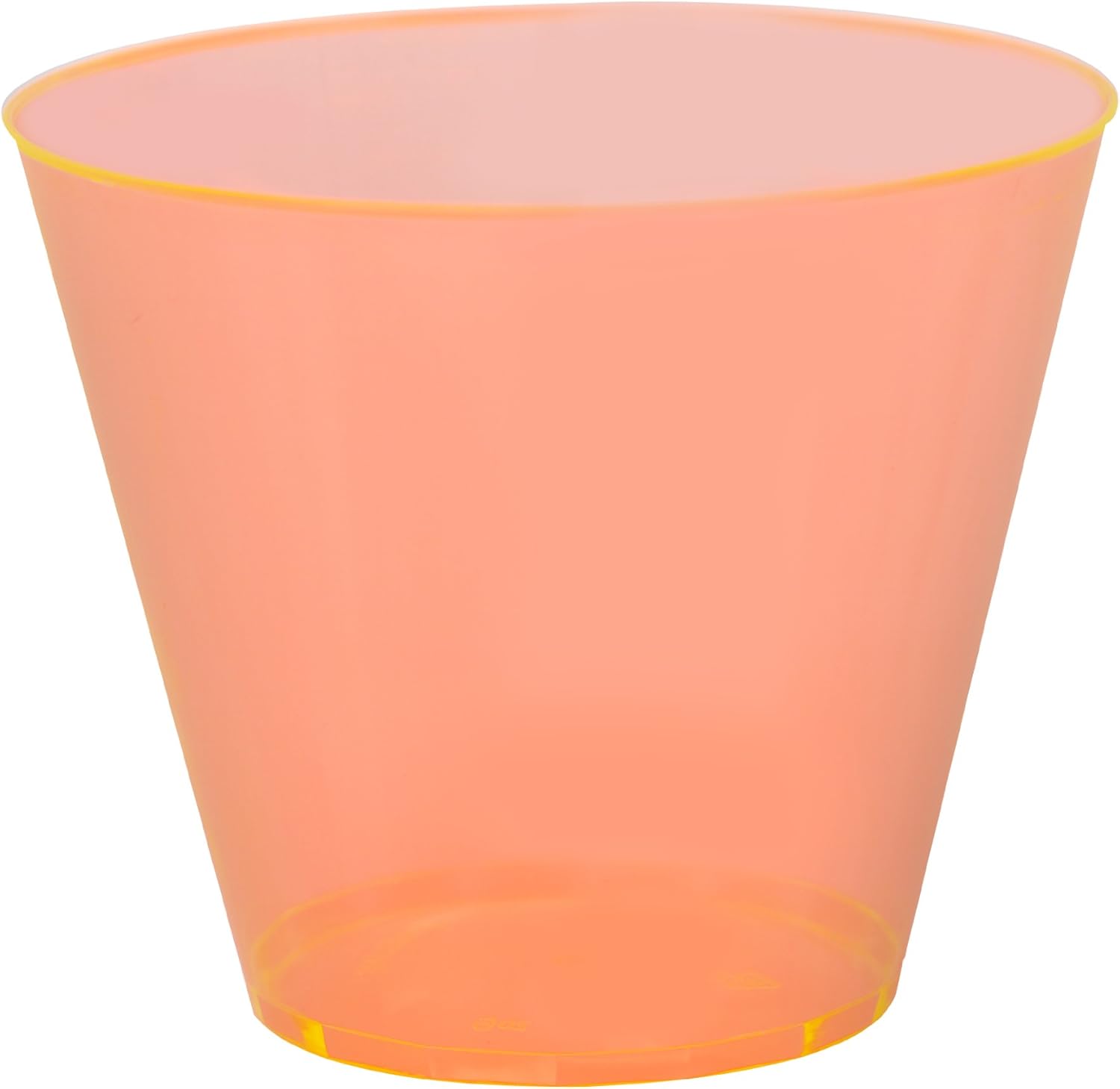 Fineline 9 oz Old Fashioned Tumblers (Case of 500) (20 x 25), Orange Tumblers