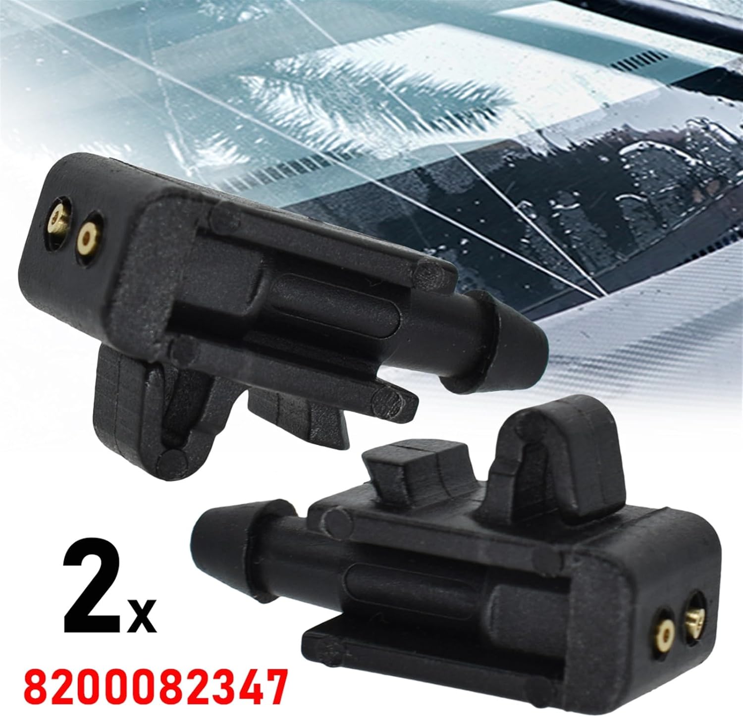 Car Front Windshield Wiper Washer Nozzle Jet for Renault for Megane 2002-2015 8200082347 Car Windshield Nozzle