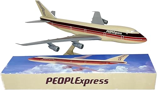 Miniatura 6 de Flight Miniatures PEOPLExpress 747-100/200 Escala 1:250 - Modelo de avión de plástico a presión - Réplica coleccionable de aviones PEOPLExpress