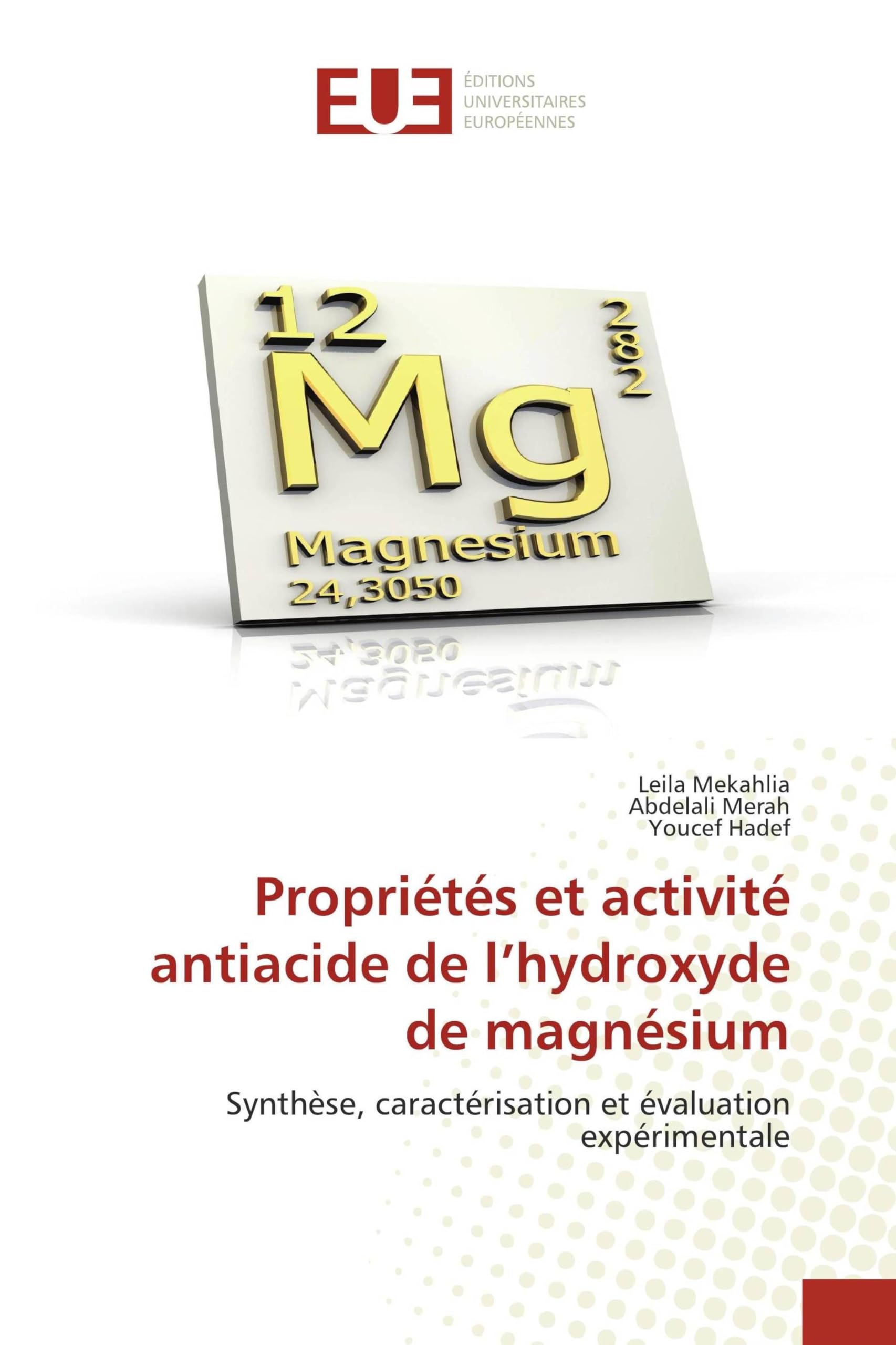 Propriétés et activité antiacide de l'hydroxyde de magnésium: Synthèse, caractérisation et évaluation expérimentale