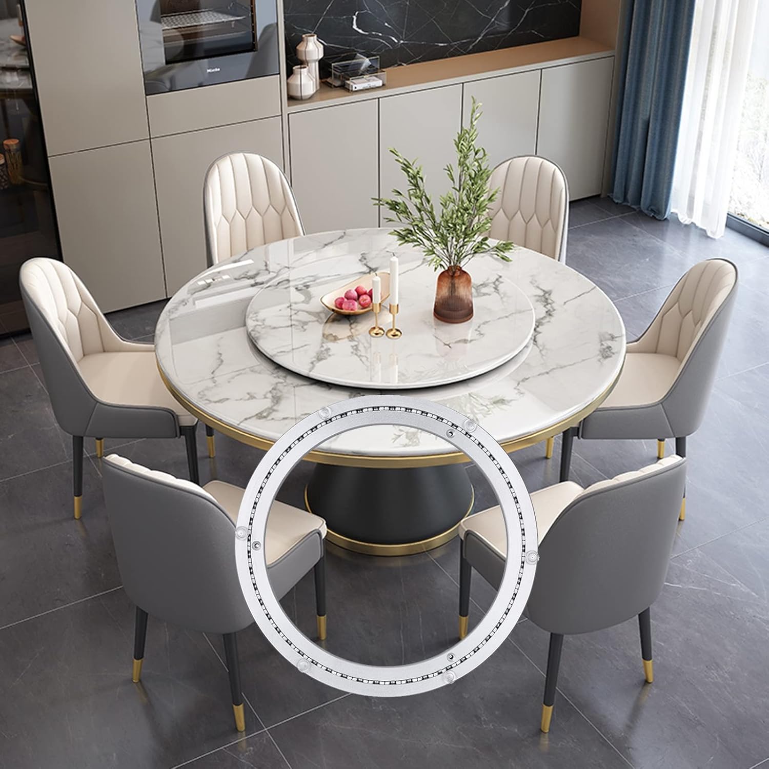 X1NGFU Drehkranz 50cm - Schwerlast Drehlager Für Küche & Werkstatt