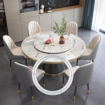 LIGUOYI Heavy Duty Aluminium Alloy Rotating Bearing Turntable, Lazy Susan Turntable Ring, Silent, Smooth, for Glass, Granite Or Wood Kitchen Ding Table, Turntable Bearing Heavy Duty