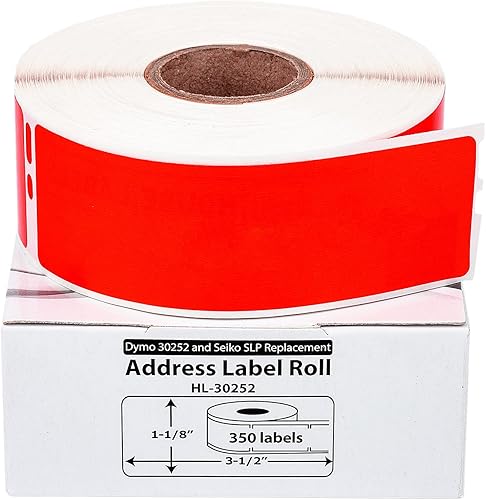 HOUSELABELS DYMO 30252 - Etiquetas de dirección compatibles con Rollo, algunas impresoras DYMO LW, 1 rollo, 350 etiquetas por rollo