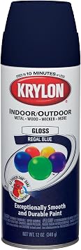 Krylon 5-Ball Interior-Exterior Paint Regal Blue - Lot of 6