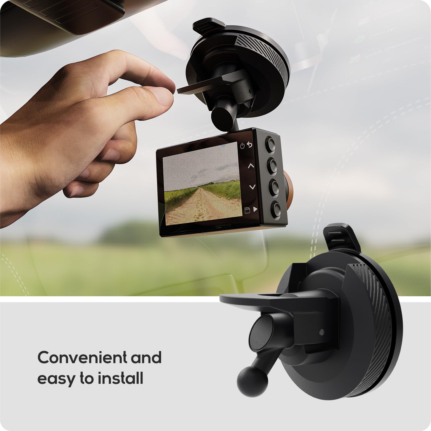 TUSITA Mini Uchwyt z Przyssawką Kompatybilny z Garmin Dash Cam 45 46 47 55 56 57 65W 66W 67W, Speak Plus