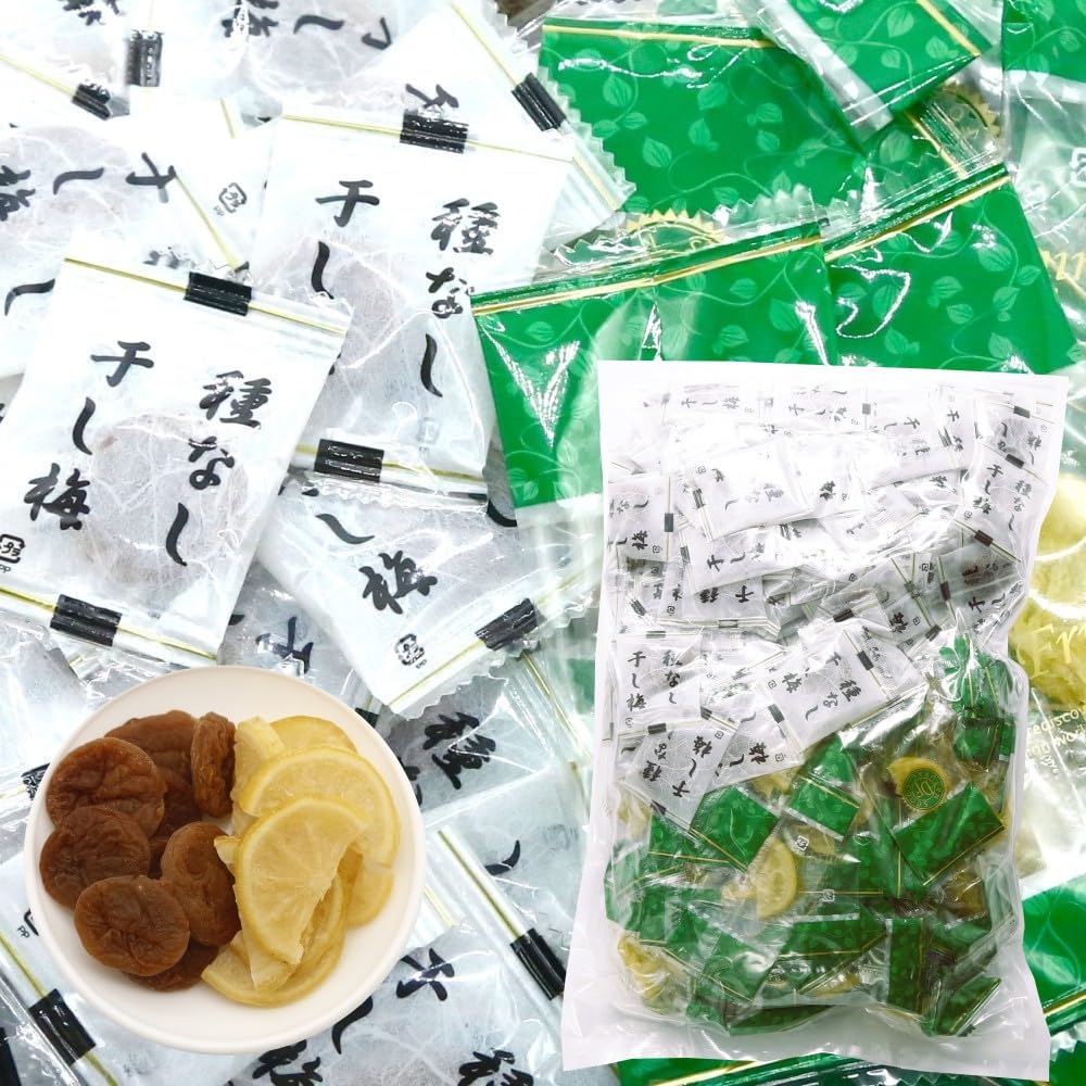 Amazon.co.jp: ドライフルーツセット レモン500g 干し梅500g : 食品