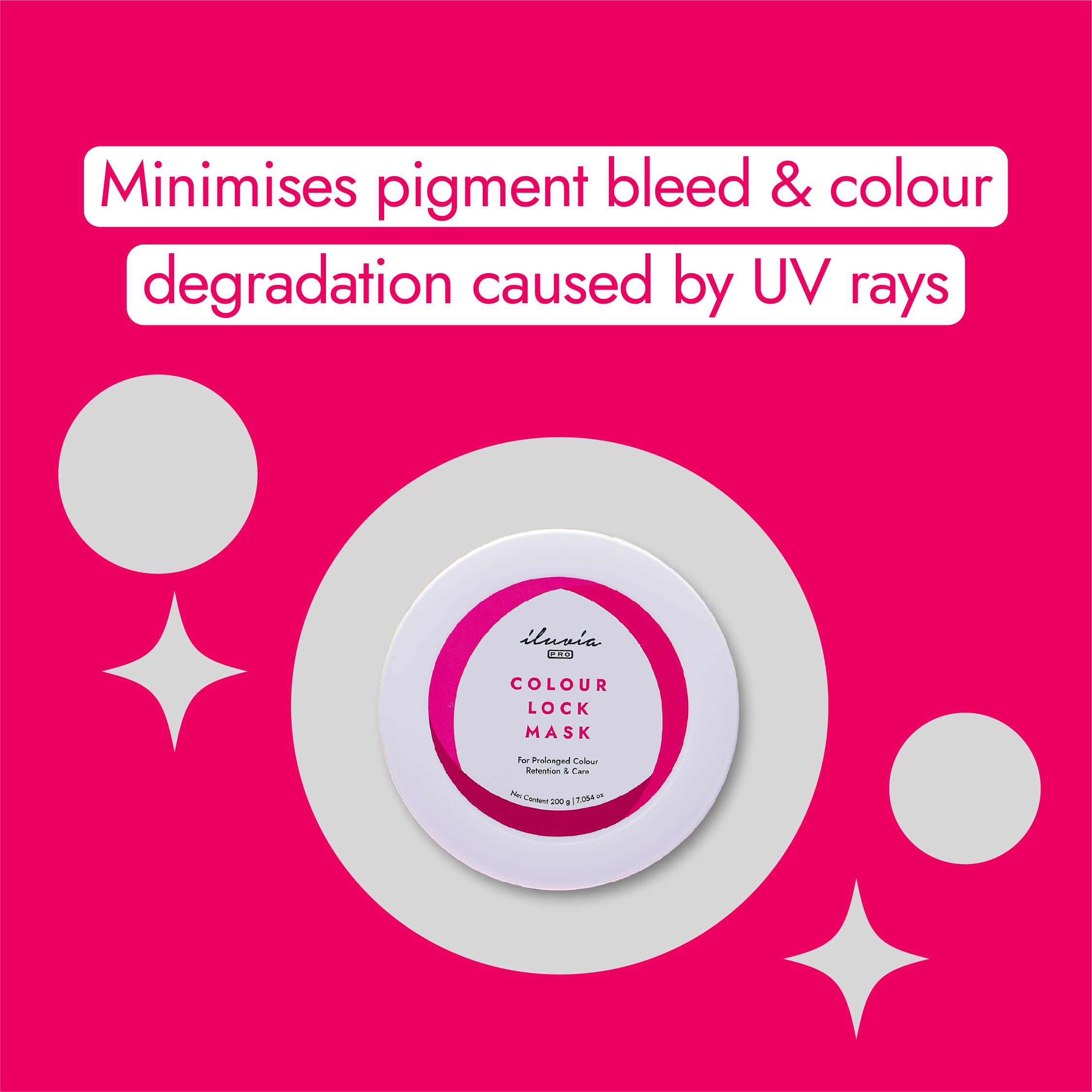 iluvia Colour Lock Range for Colour Protection Boost (Also Suitable for Colour Treated Hair), 200mL, Sulfate Free || Phthalate Free || Paraben Free (200g Tub) 1