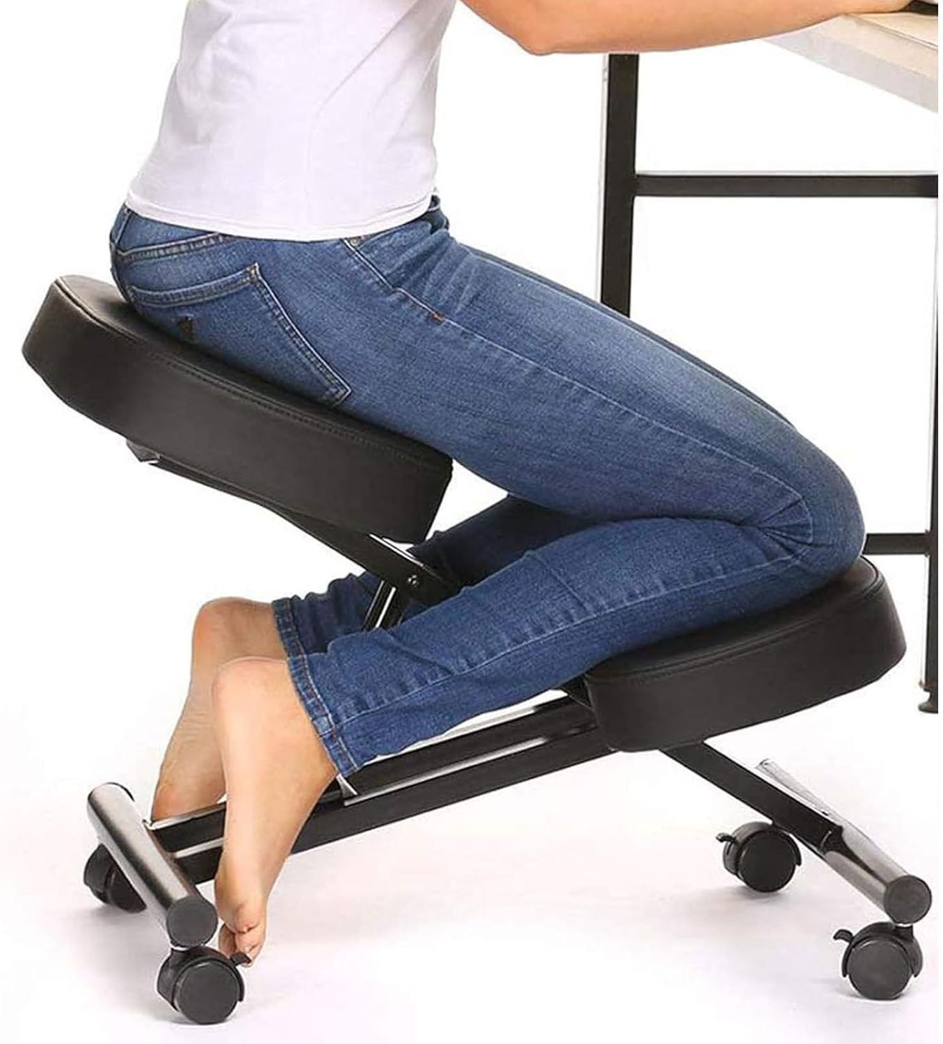 Ergonomic Kneeling Office Chairs,Height Adjustable Office Stool Knee Support Chair Orthopaedic Posture Chairs,Adjustable Stool for Home and Office