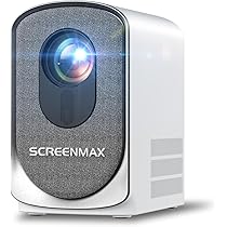 Mini Proiettore SCREENMAX C7 WiFi 6 Bi-Bluetooth 1080P Supporto Messa a Fuoco Elettronica Correzione trapezoidale 200 pollici Home Cinema Cellulare Proiettore