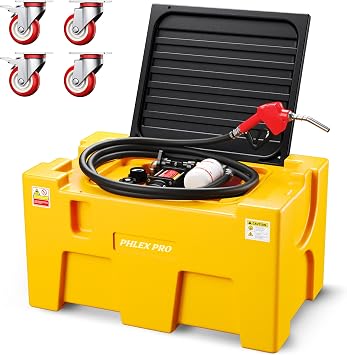 40 Gallon Portable Tank with 15 GPM 12V Electric Transfer Pump