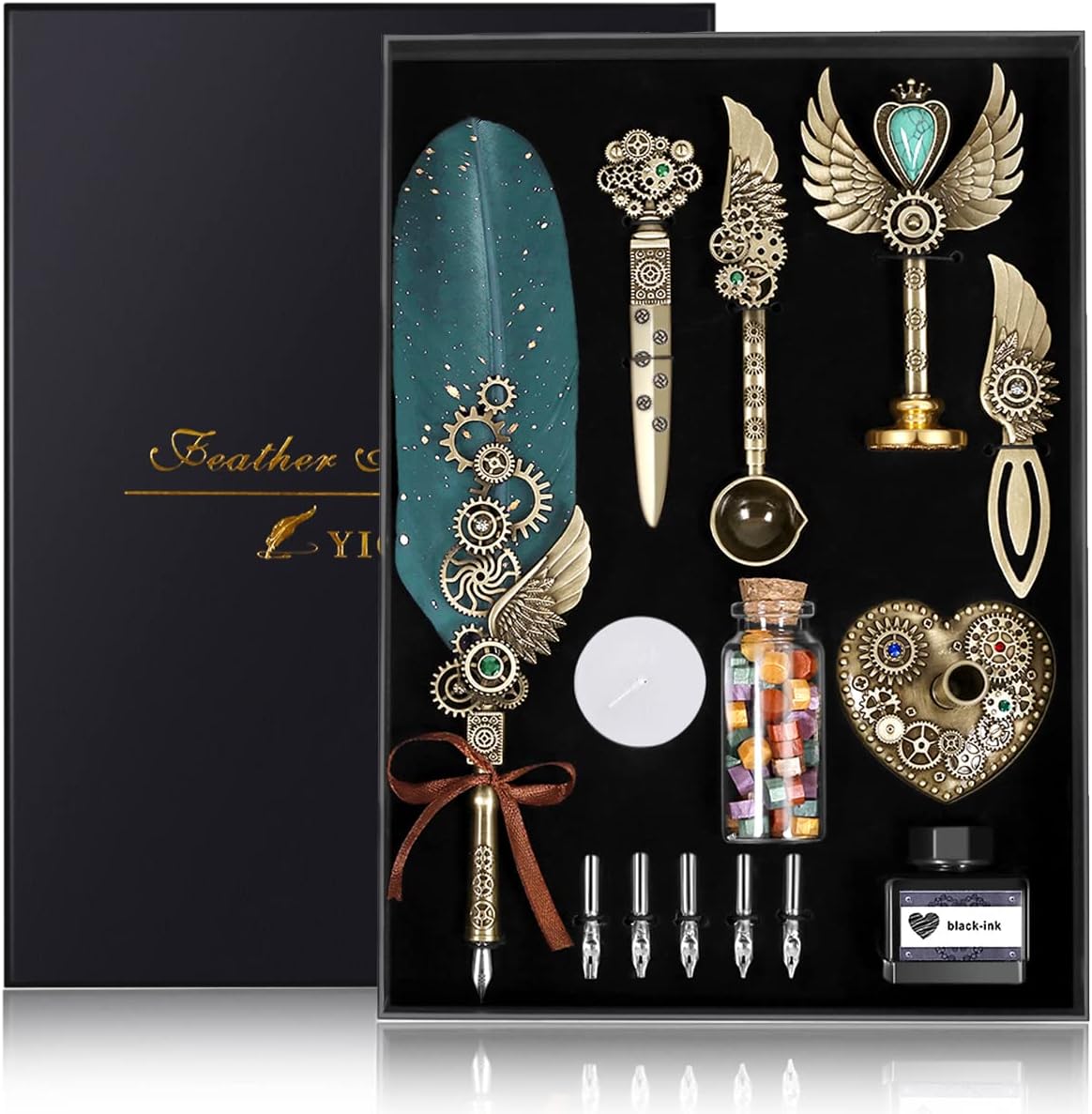 YICMY Kalligraphie Set Mit Schreibfeder - Vintage Federstift & Zubehör In Geschenkbox