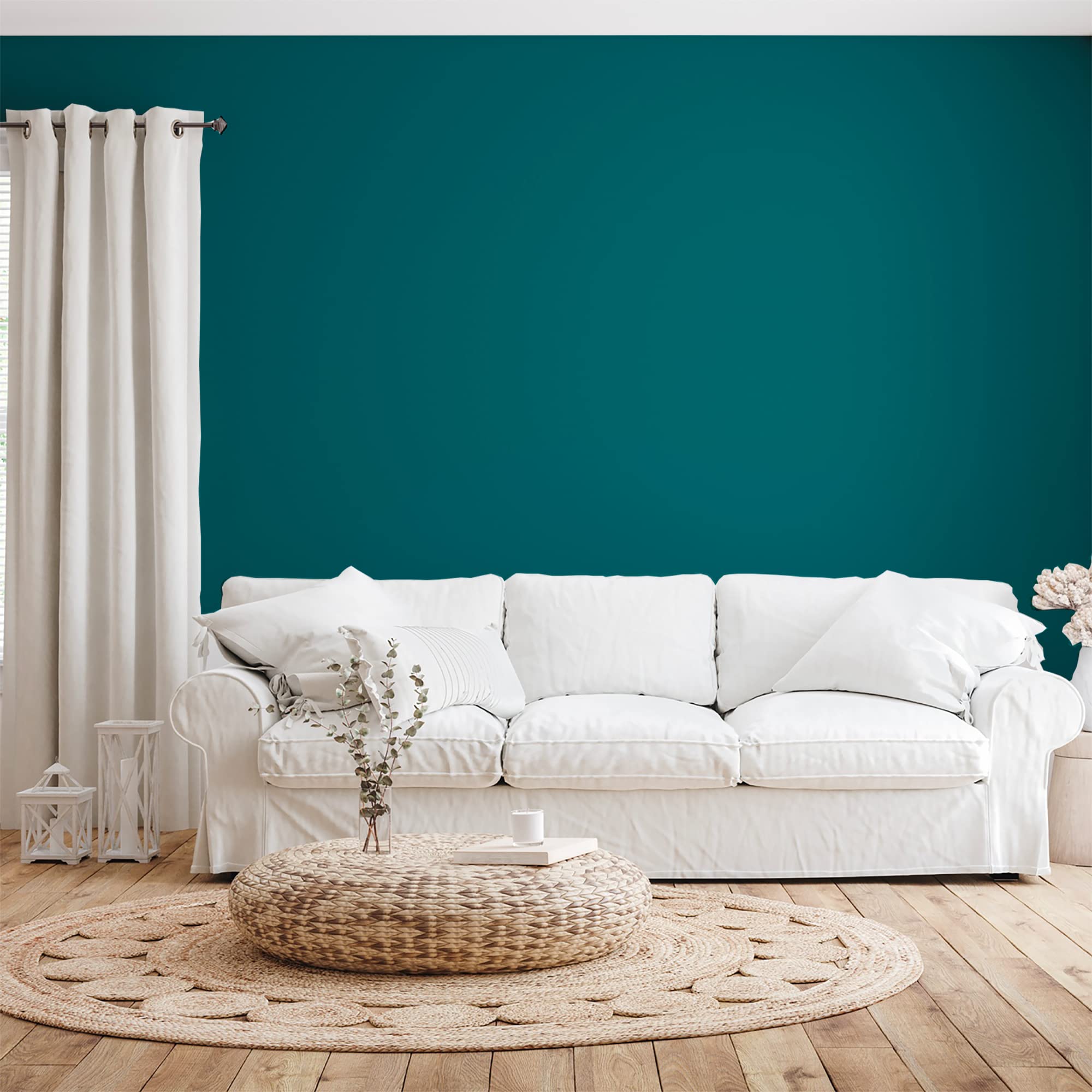 Pittura naturale ecologica effetto Satin NATURA - Tassili - parete interna - 33 colori - 10 L - 140 m2 ...