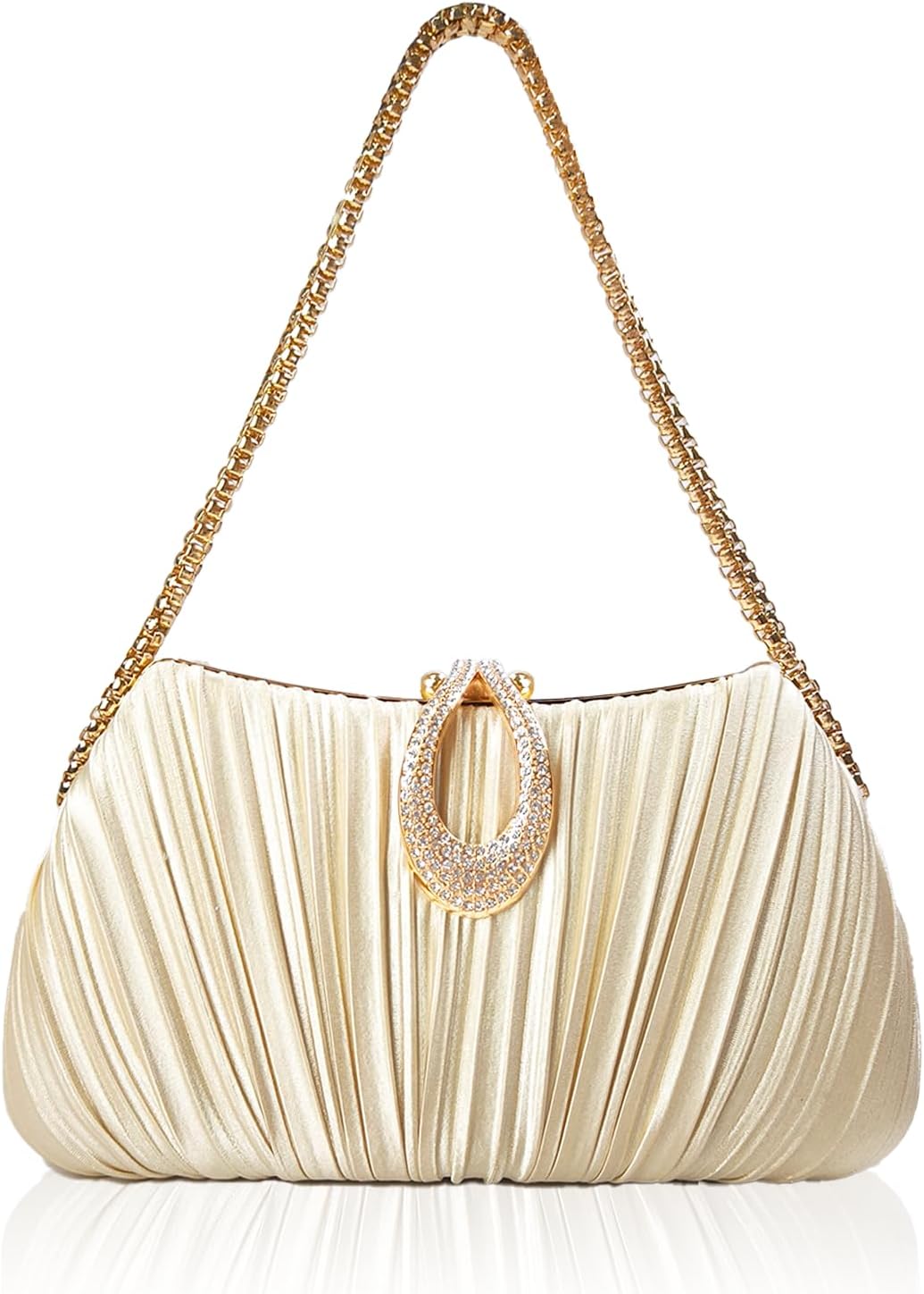 Evening Clutch Bag Elegant Purse Formal Handbags with Detachable Chain for Women Wedding Party Cocktail Bride