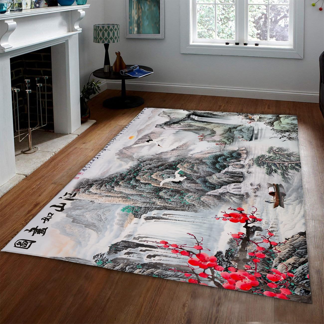 Tapis de chambre paysage cascade créez une ambiance zen au saut du lit