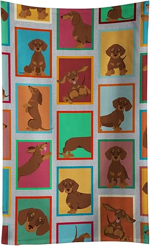 Miniatura 12 de Caroline's Treasures MLM1101KTWL - Lotes de color rojo y blanco Pembroke Corgi toalla de cocina Pembroke Paños de cocina toalla de mano toalla