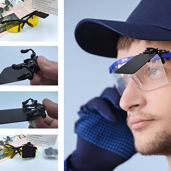 2 Packs Standard Shooting Glasses Blinders Occluder Clip Patch Shooting Eye Patch