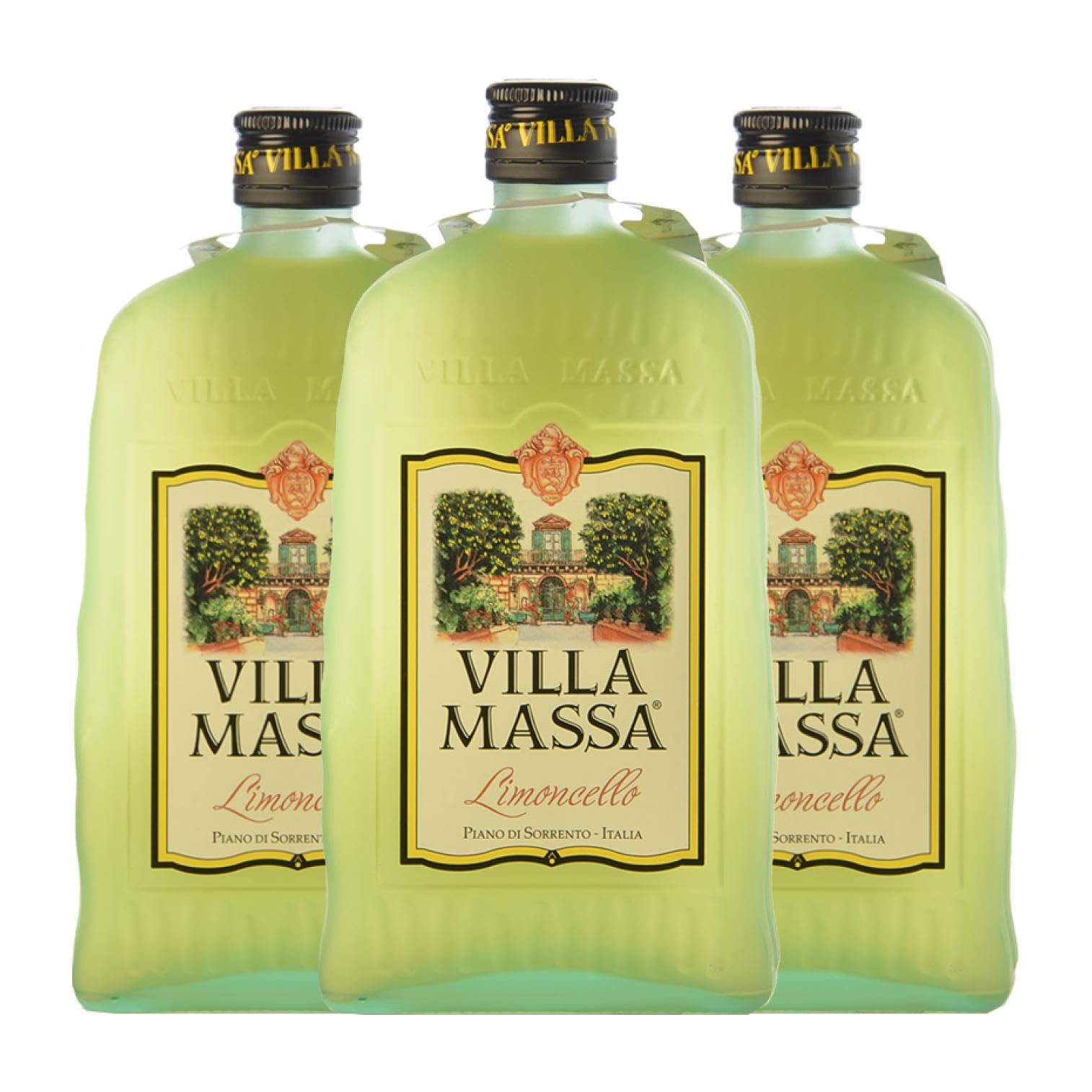 Licores Villa Massa Limoncello 70 cl (Caja de 3 Botellas de 70 cl)