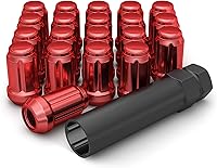 Vista 8 de White Knight M12x1.50 Tuerca de llanta de bellota de siete estrías con llave para ruedas seleccionadas de mercado o fábrica con asiento regular