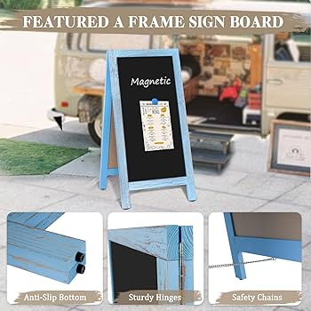Amazon.com : AMUSIGHT Wooden A-Frame Sign, Magnetic 40