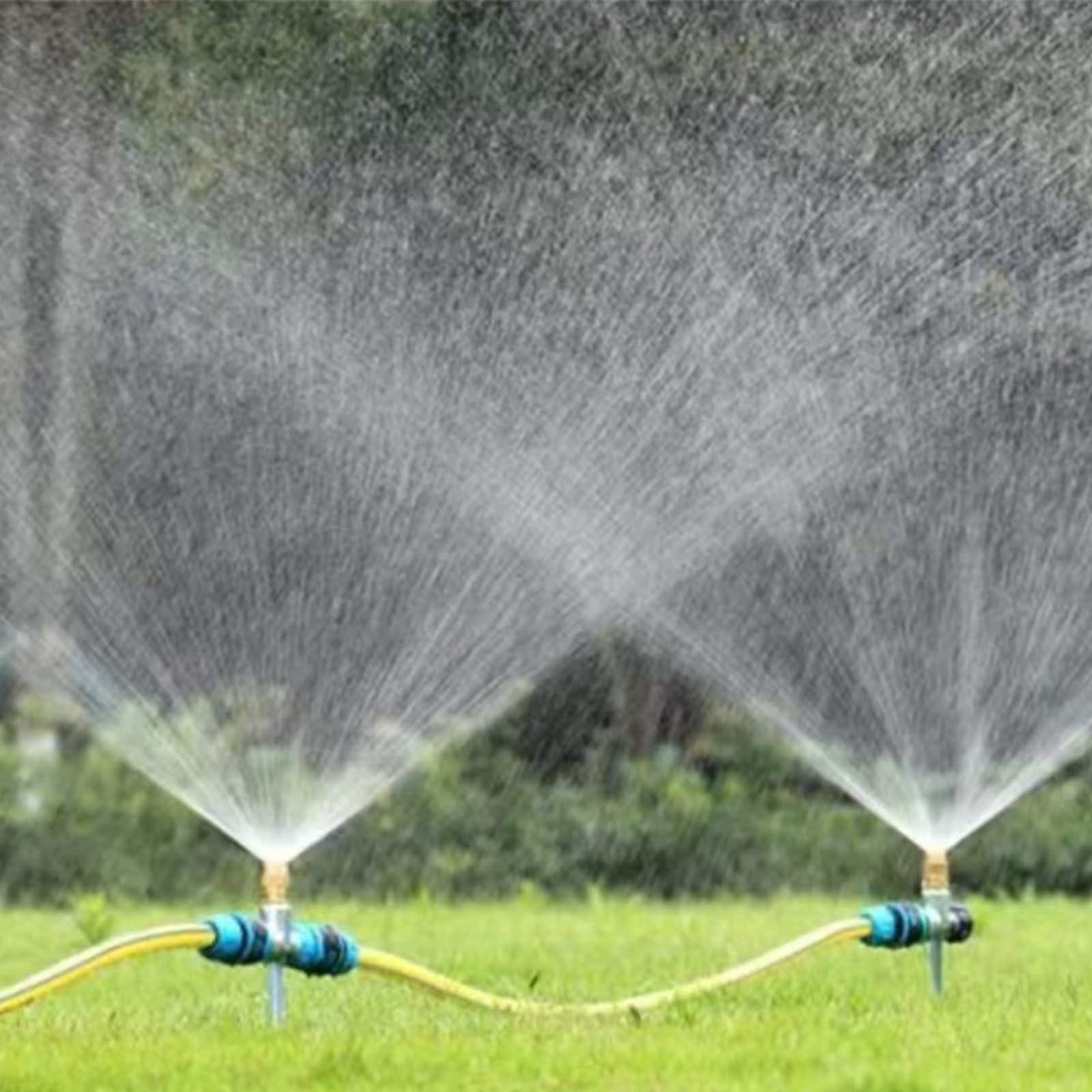 Arroseurs Pour Jardin,Arroseur Automatique de Jardin 100% Métal,Base en Métal,0-360° Réglable,AdaptéE à L'Agriculture, à La Pelouse,Aux Parcs Et à L'Irrigation De La Ceinture Verte (2 Ensemble)